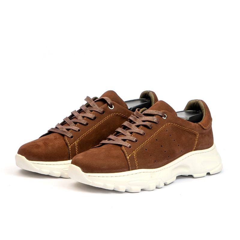 Basket Homme 021 - Nubuck Marron