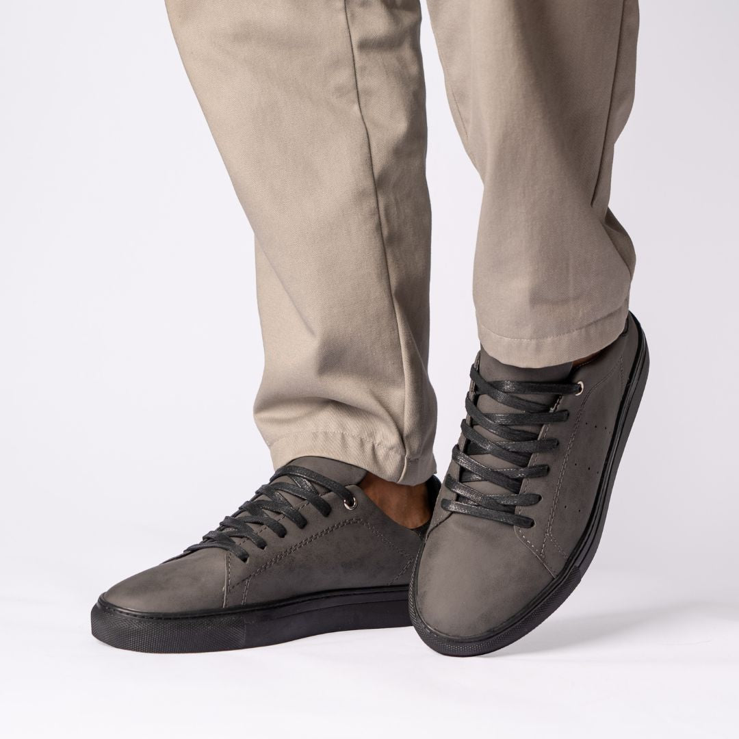 Basket Homme 006 - Nubuck Gris - SN