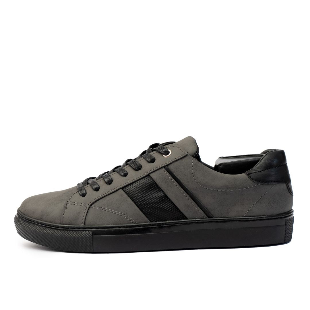 Basket Homme 004 - Nubuck Gris - SN