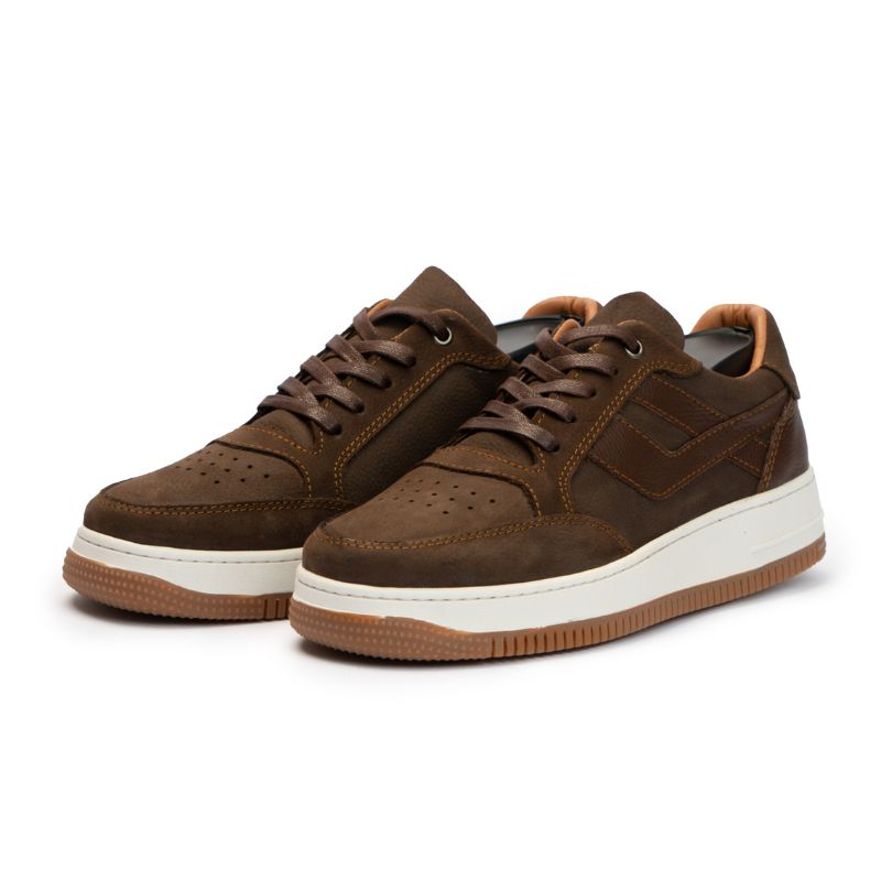 Basket Homme 009 - Cuir Marron