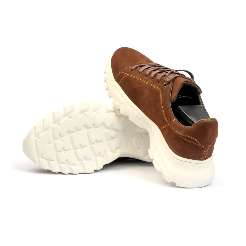 Basket Homme 021 - Nubuck Marron