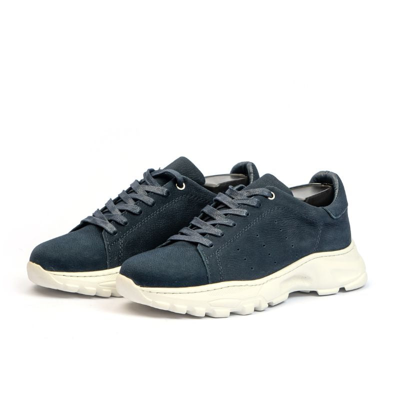 Basket Homme 021 - Nubuck Bleu
