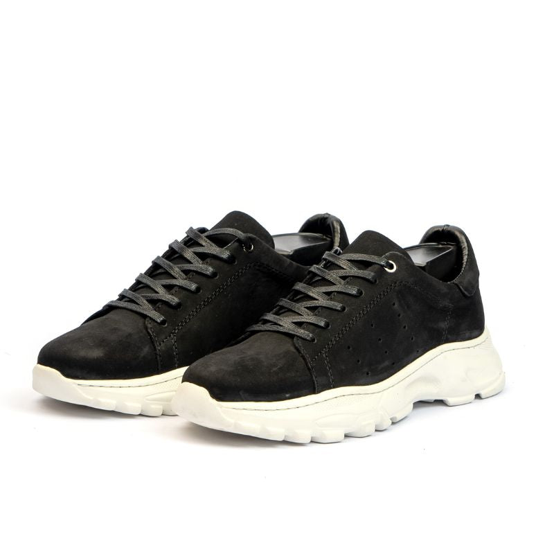 Basket Homme 021 - Nubuck Noir