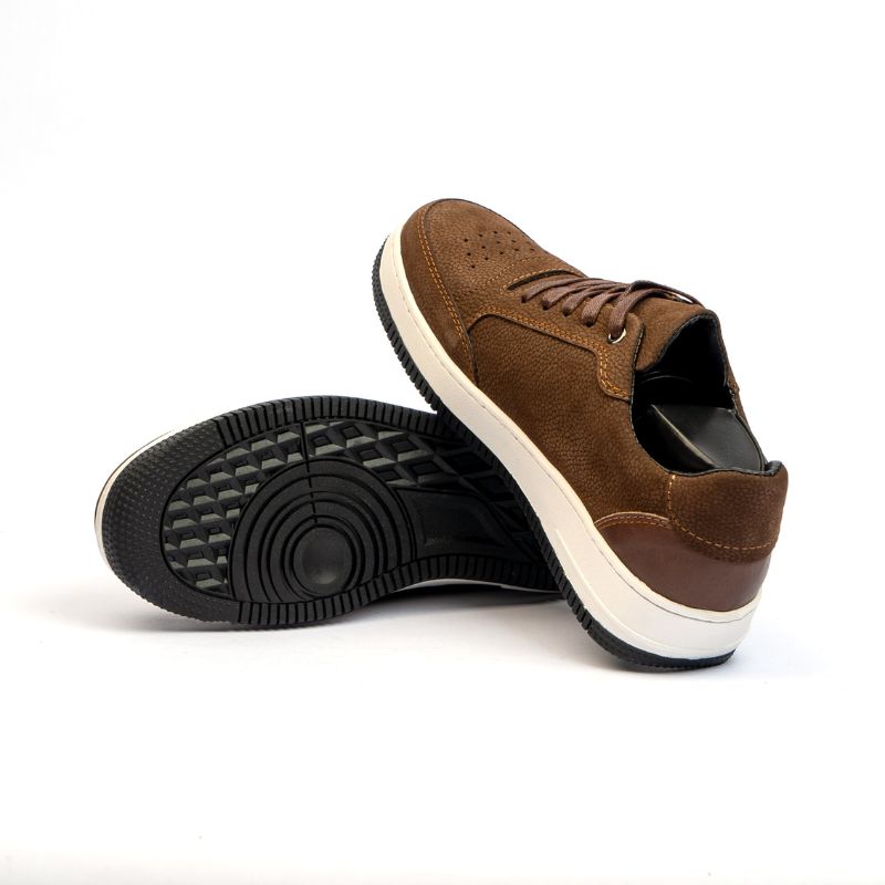Basket Homme 009 - Cuir Marron Claire