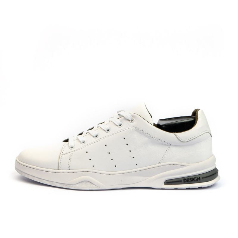 Basket Homme 023 - Cuir Blanc