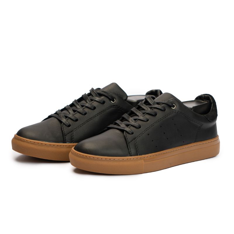 Basket Homme 006 - Cuir Noir - ST