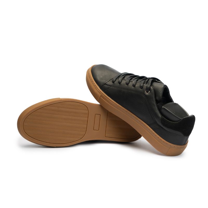 Basket Homme 006 - Cuir Noir - ST