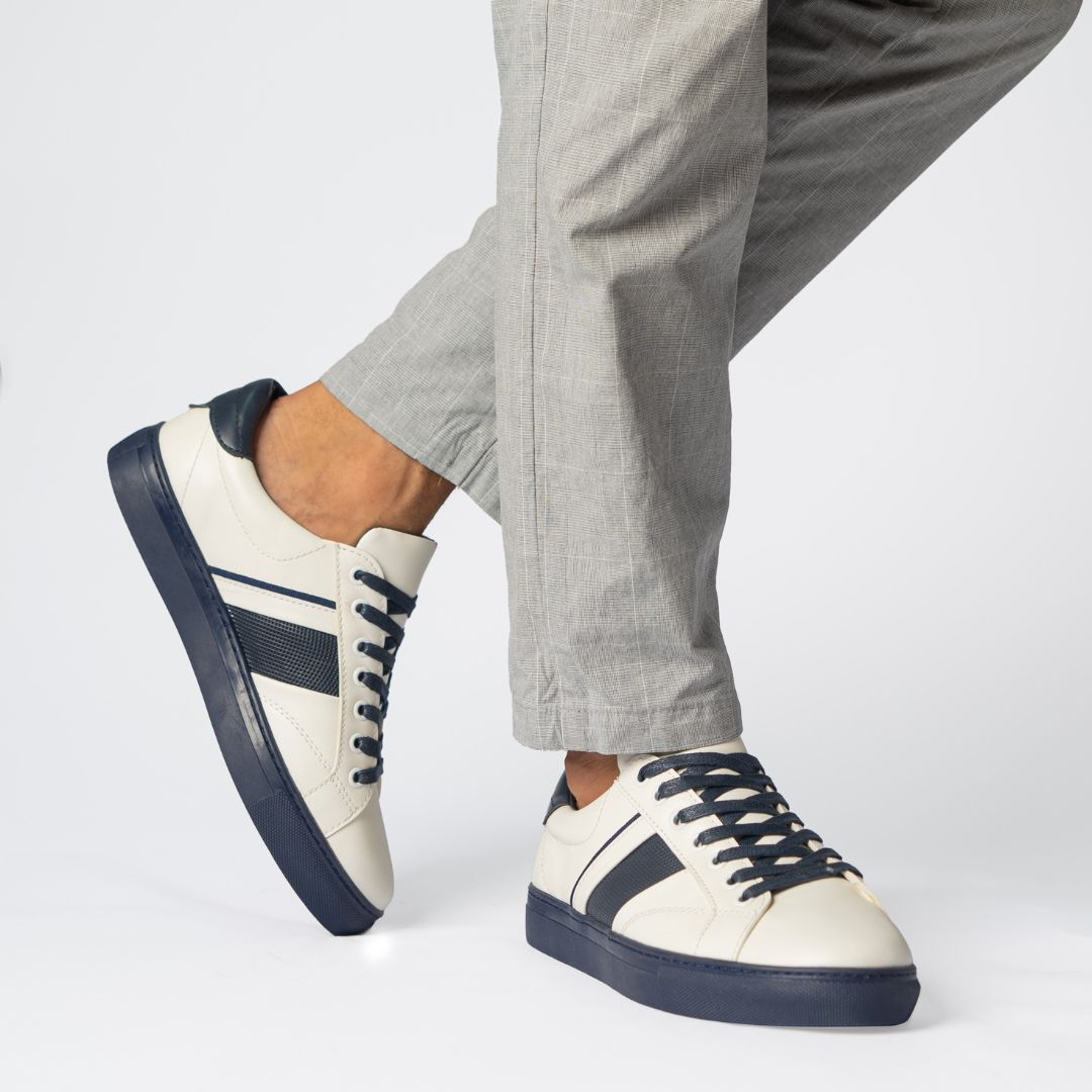 Basket Homme 004 - Cuir Blanc