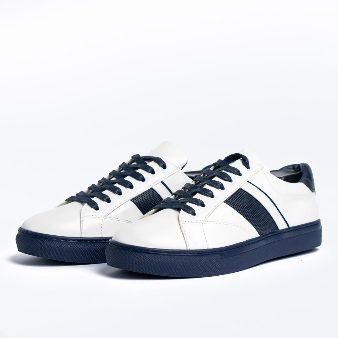 Basket Homme 004 - Cuir Blanc
