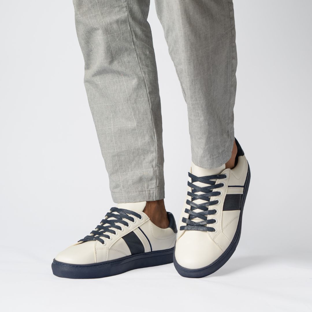 Basket Homme 004 - Cuir Blanc