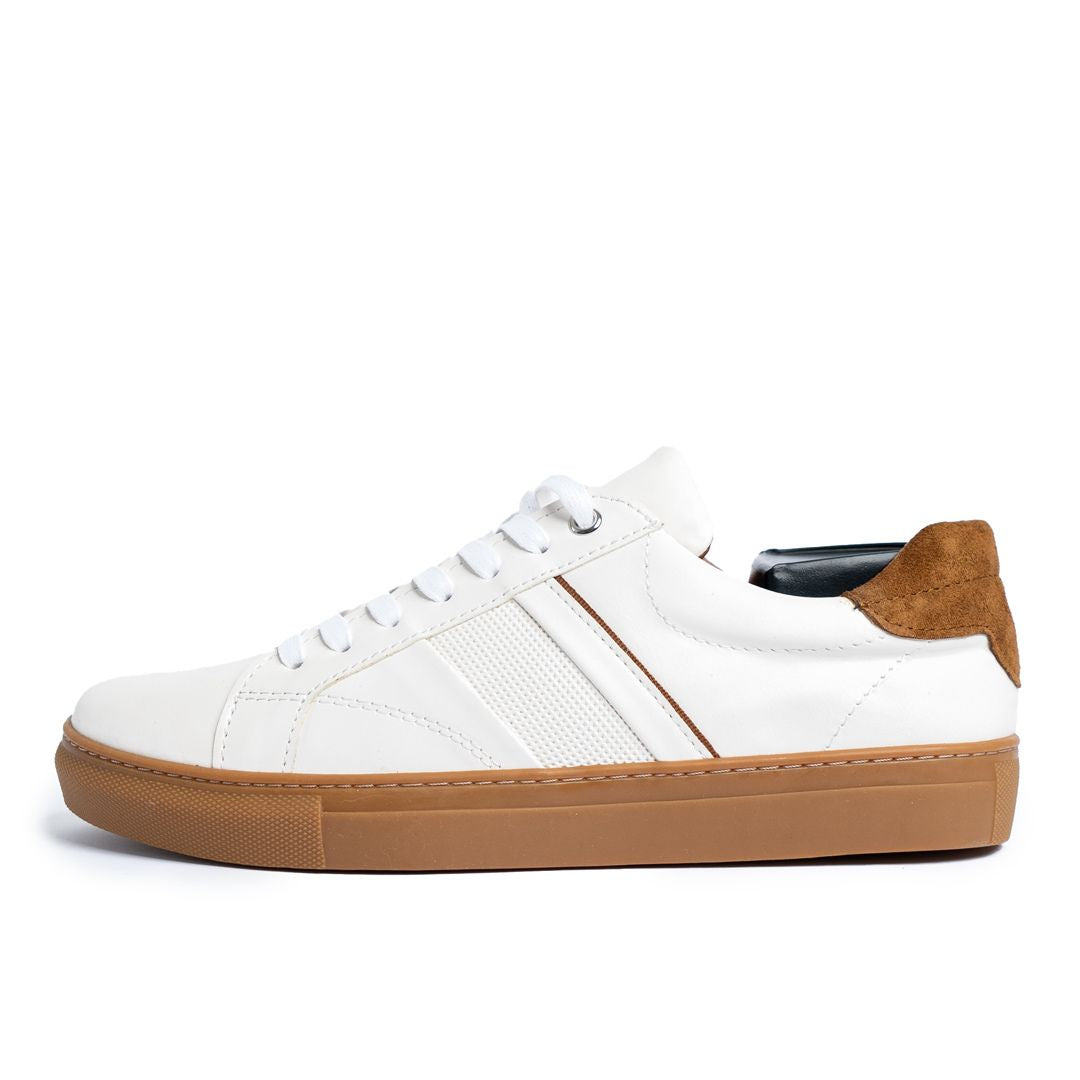 Basket Homme 004 - Cuir Blanc - ST