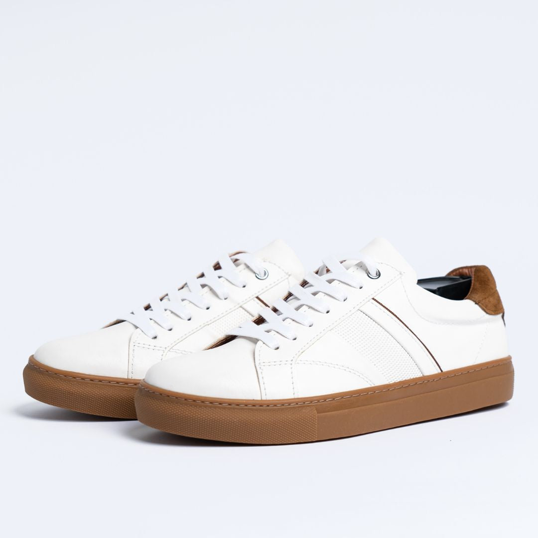 Basket Homme 004 - Cuir Blanc - ST
