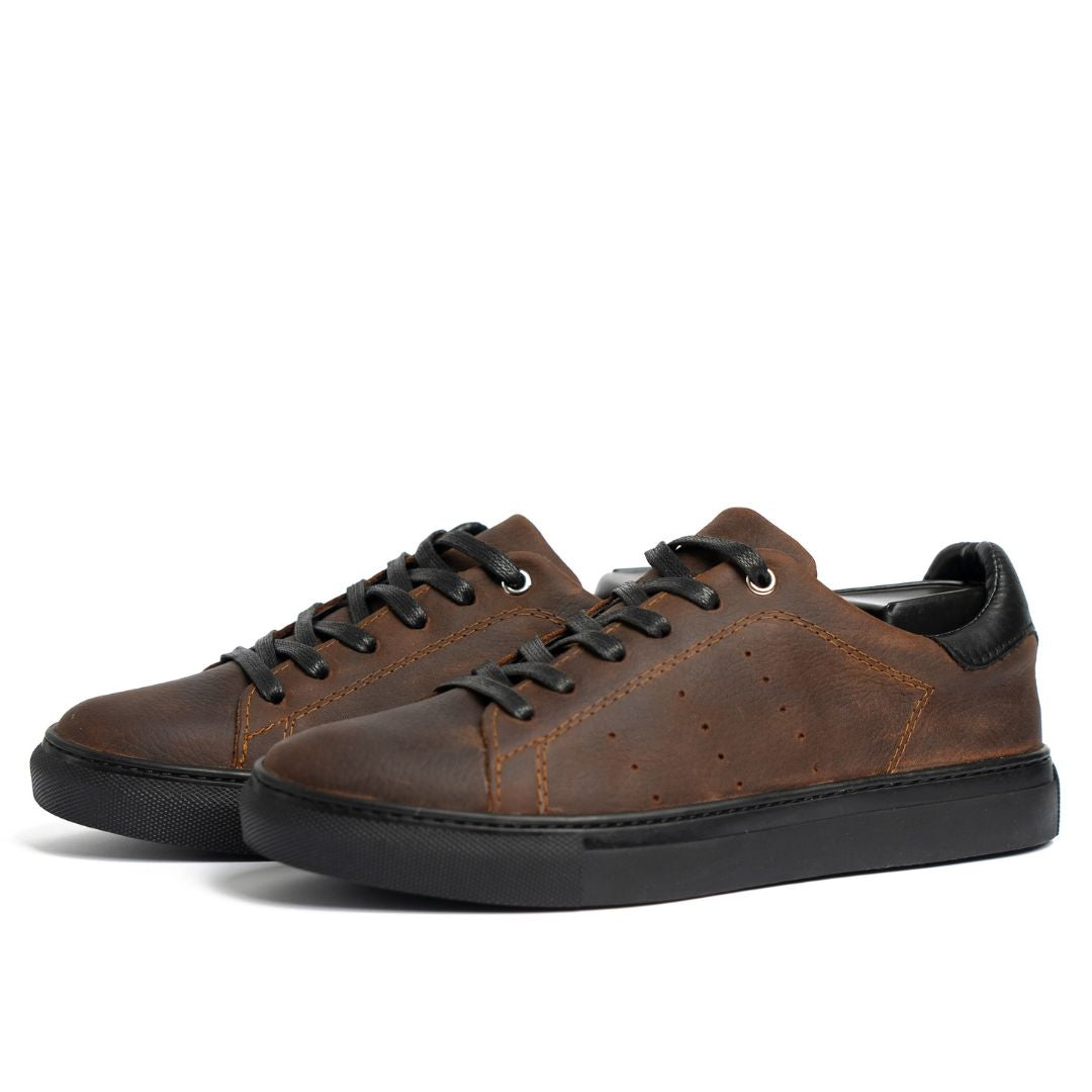 Basket Homme 006 - Cuir Marron