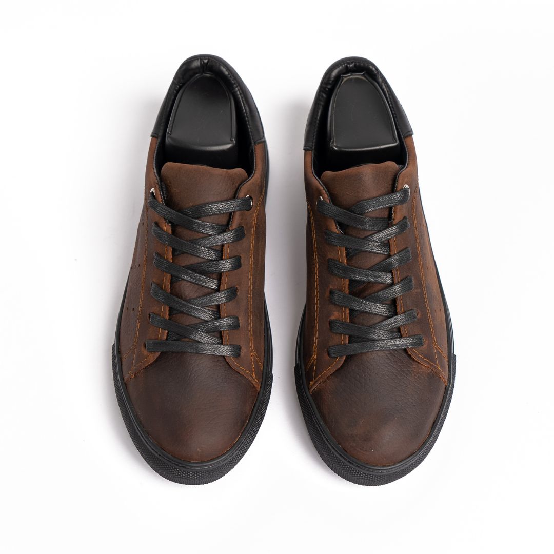Basket Homme 006 - Cuir Marron