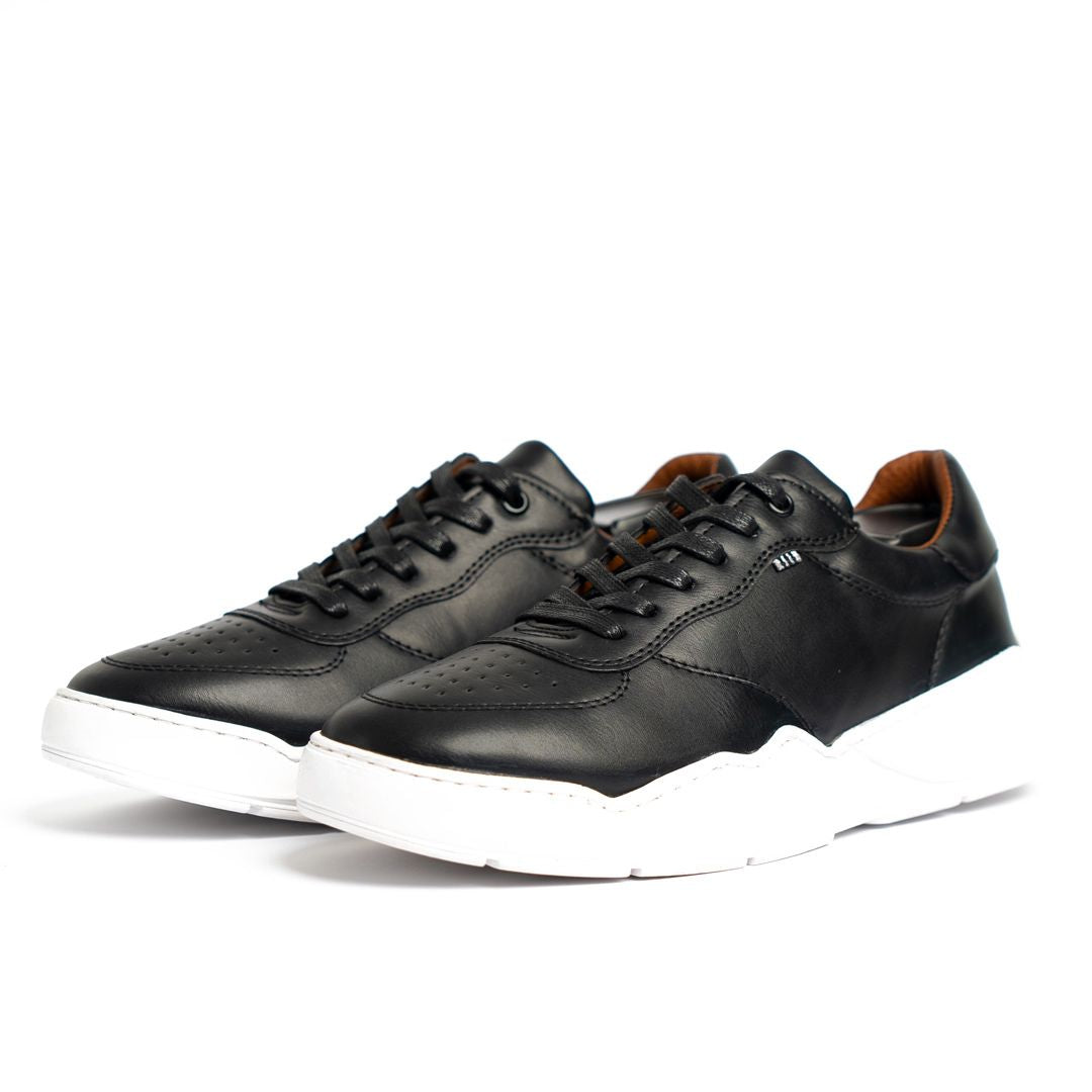 Basket Homme 018 - Cuir Noir