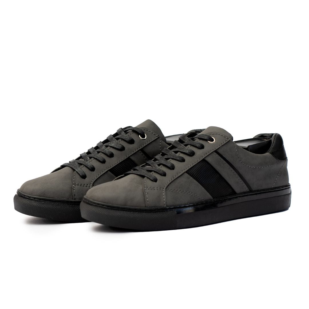 Basket Homme 004 - Nubuck Gris - SN