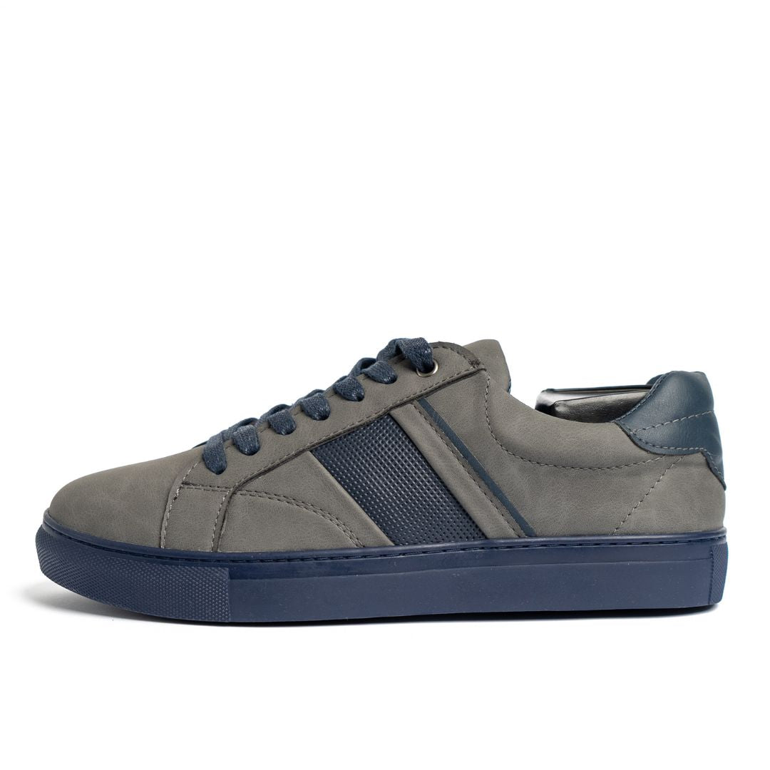 Basket Homme 004 - Nubuck Gris - SB
