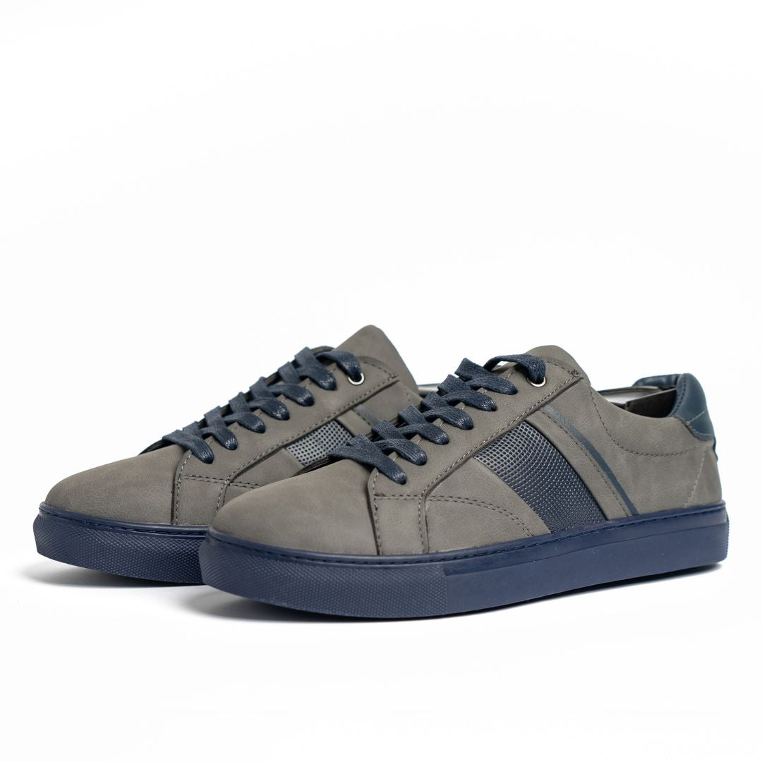 Basket Homme 004 - Nubuck Gris - SB