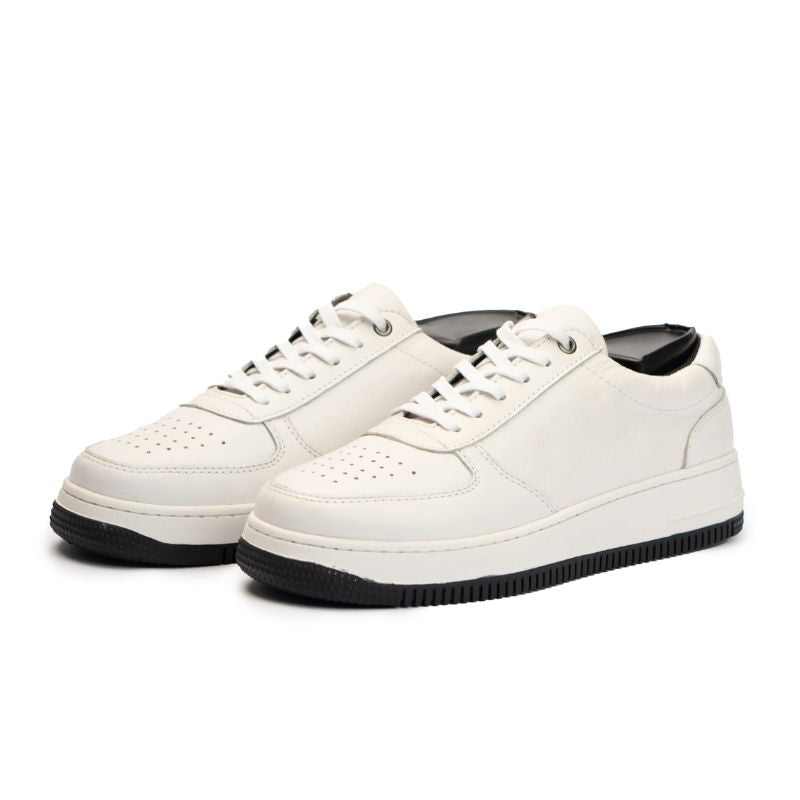 Basket Homme 005 - Cuir Blanc