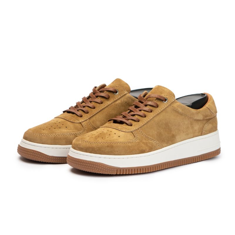 Basket Homme 005 - Nubuck Tabac Claire