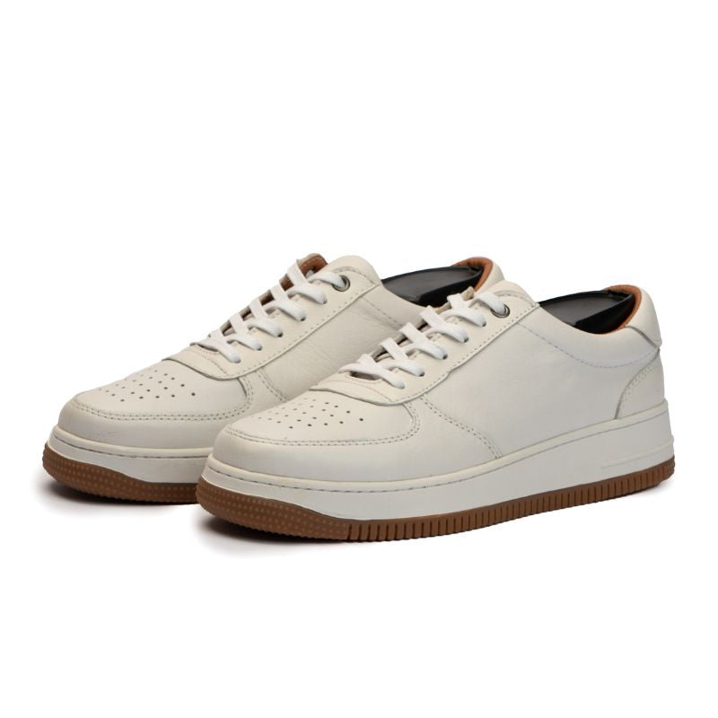 Basket Homme 005 - Cuir Blanc - ST