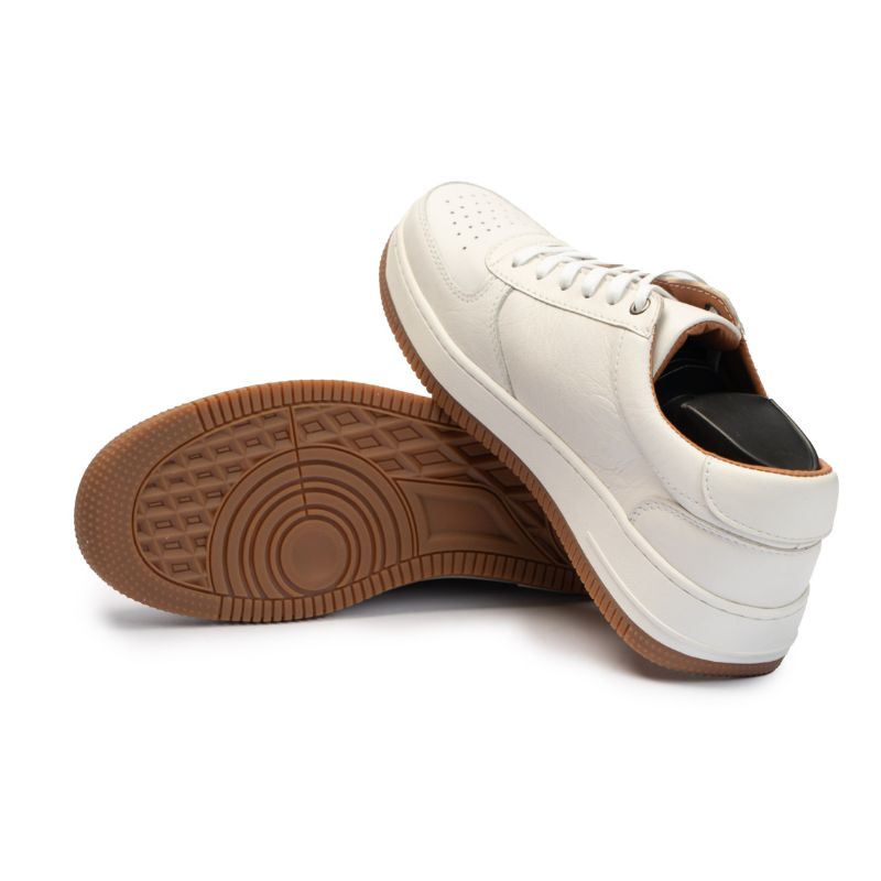 Basket Homme 005 - Cuir Blanc - ST