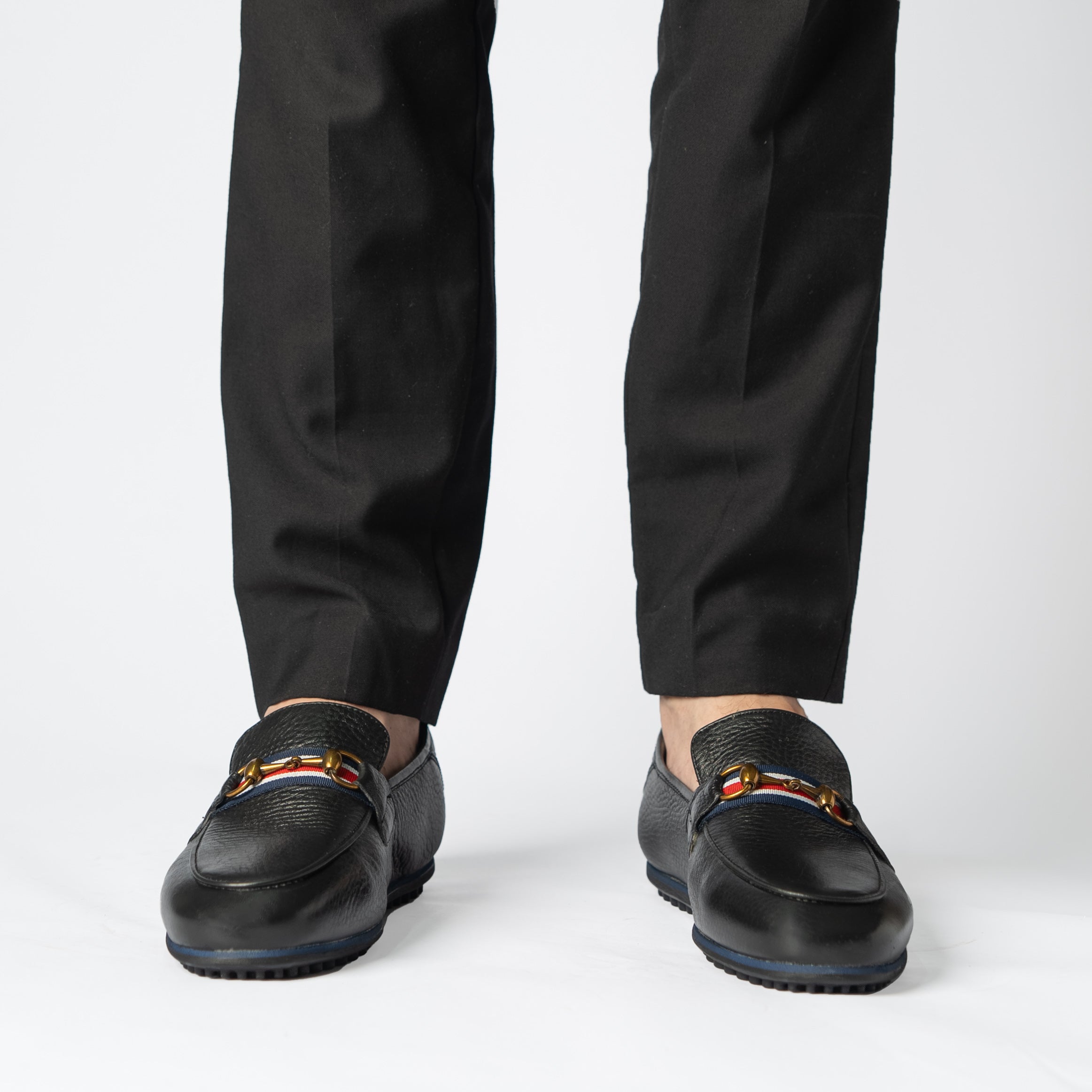 002 MOCASSINS SOUPLE EN CUIR Noir
